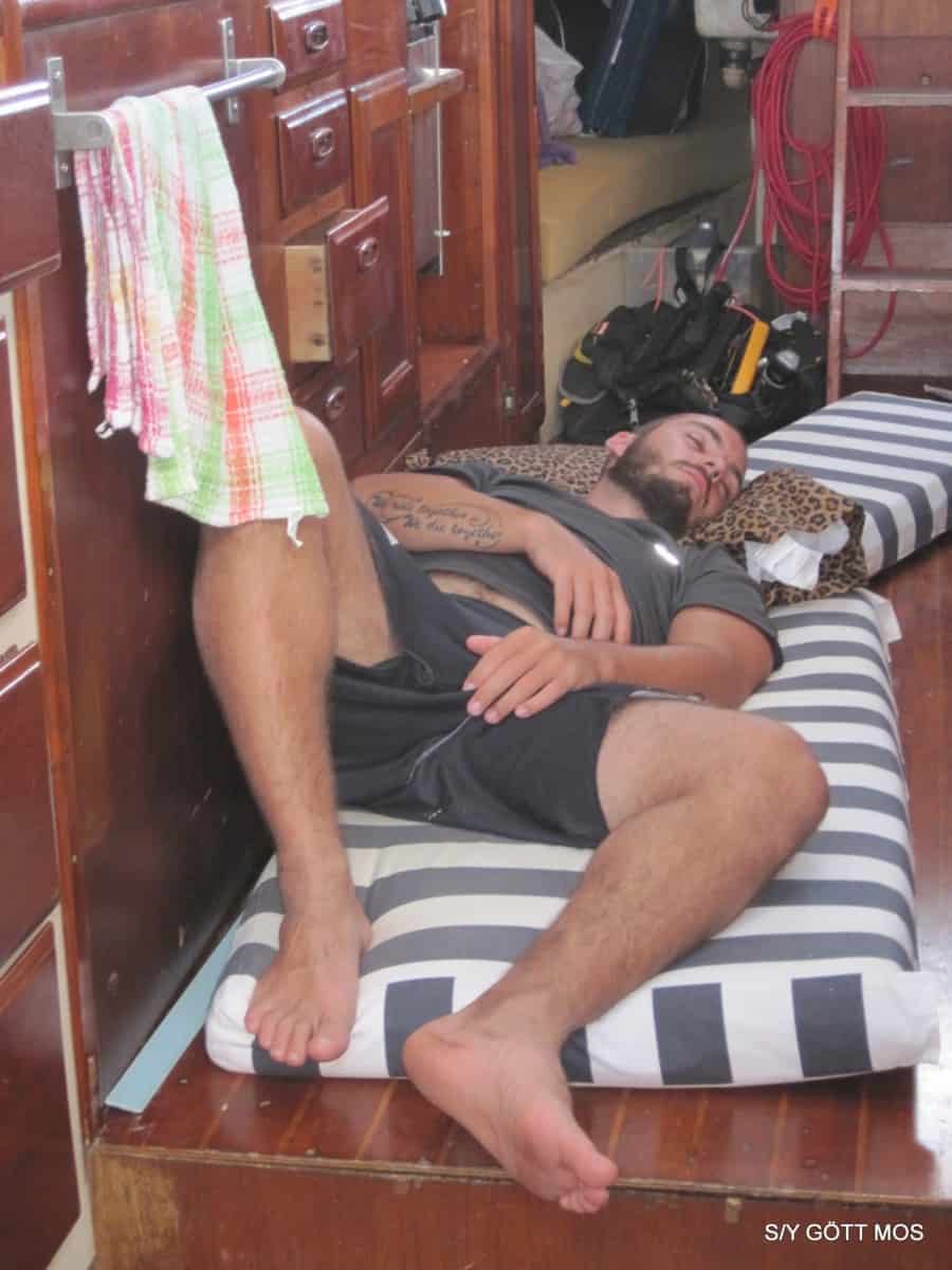 catamaran with sleeping quarters