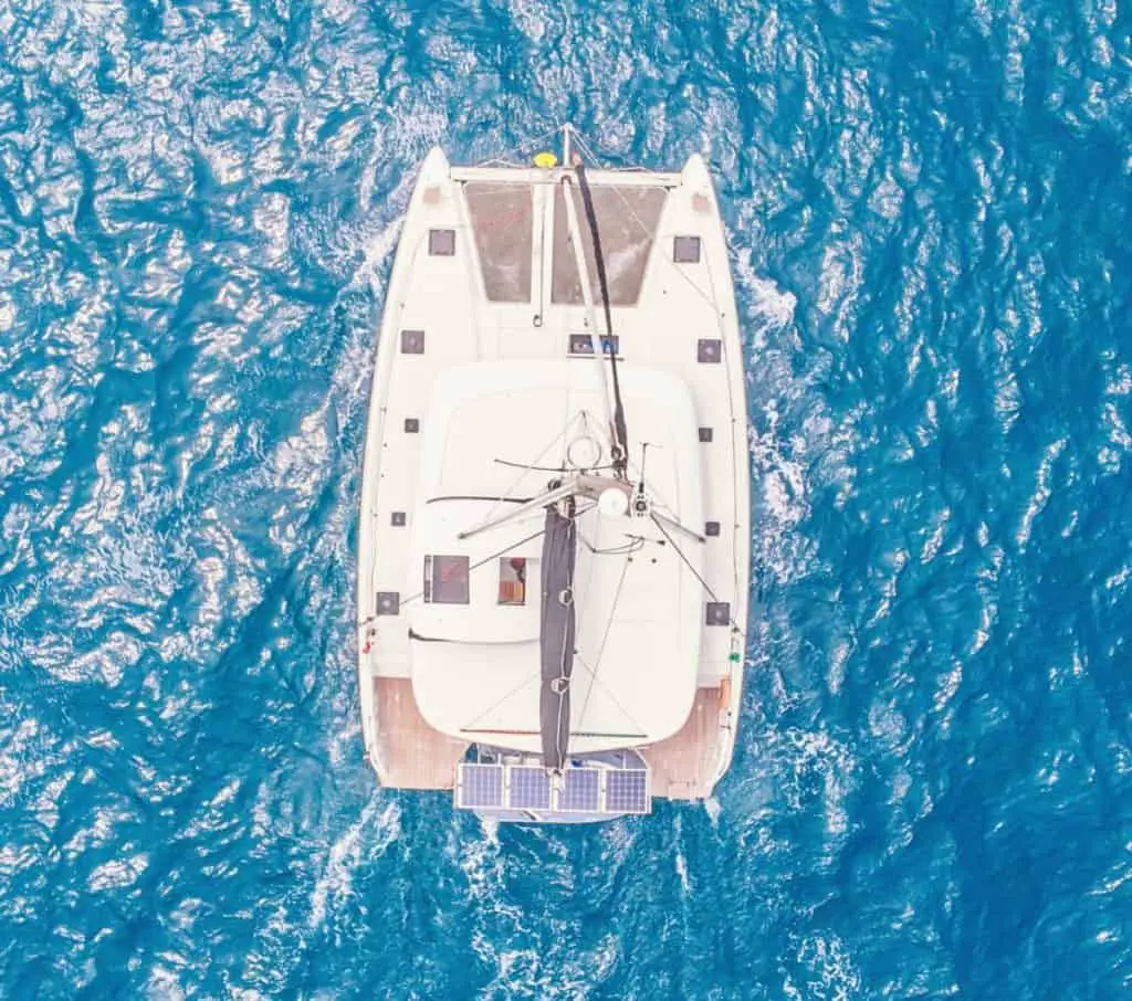 catamaran or boat