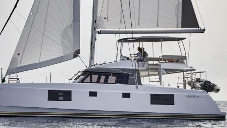 fixed sail catamaran