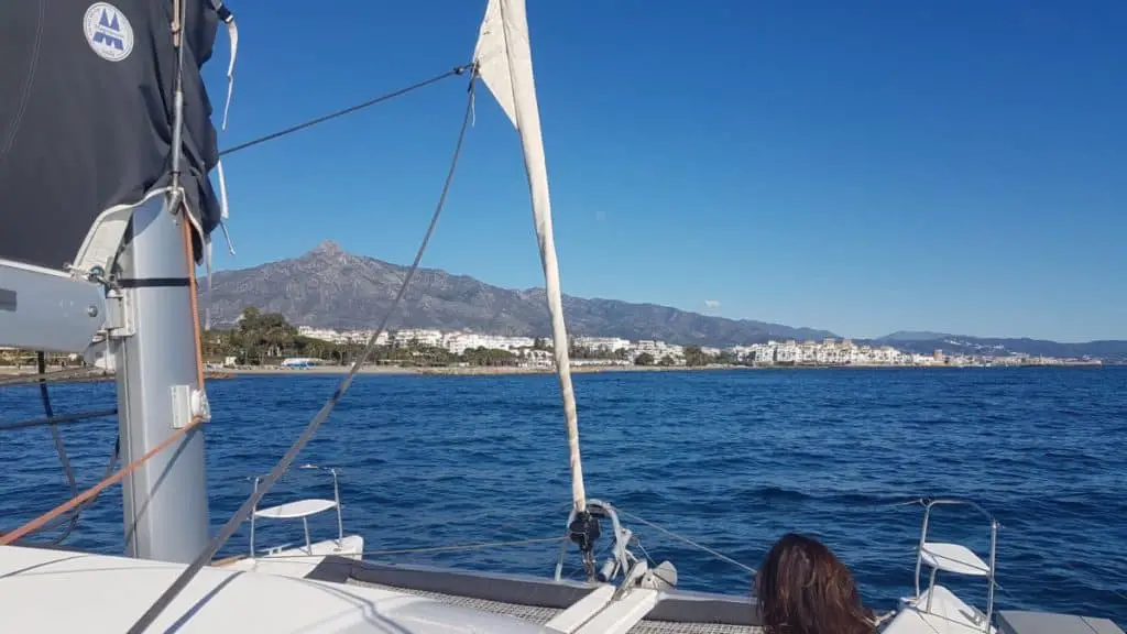 easy sailing catamaran