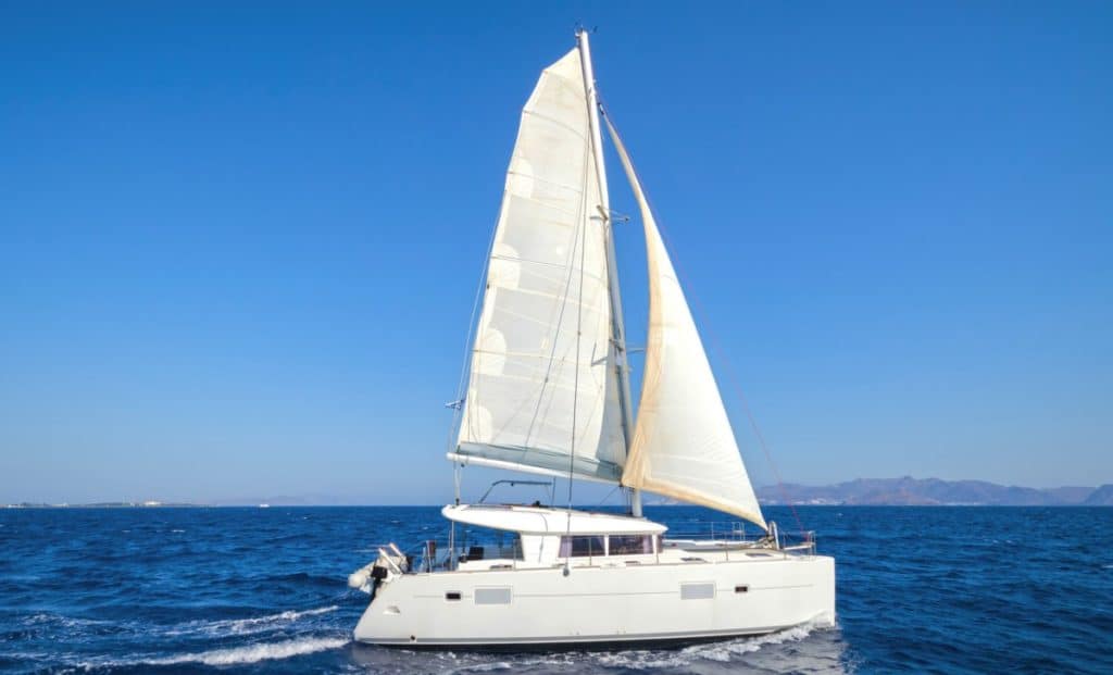 speed catamaran sailboat