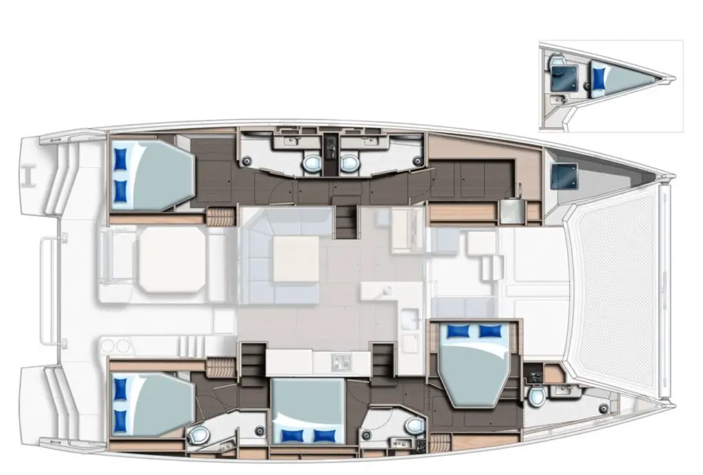 50 foot catamaran interior