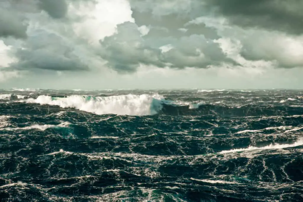 sailing around cape horn on a cruise ship