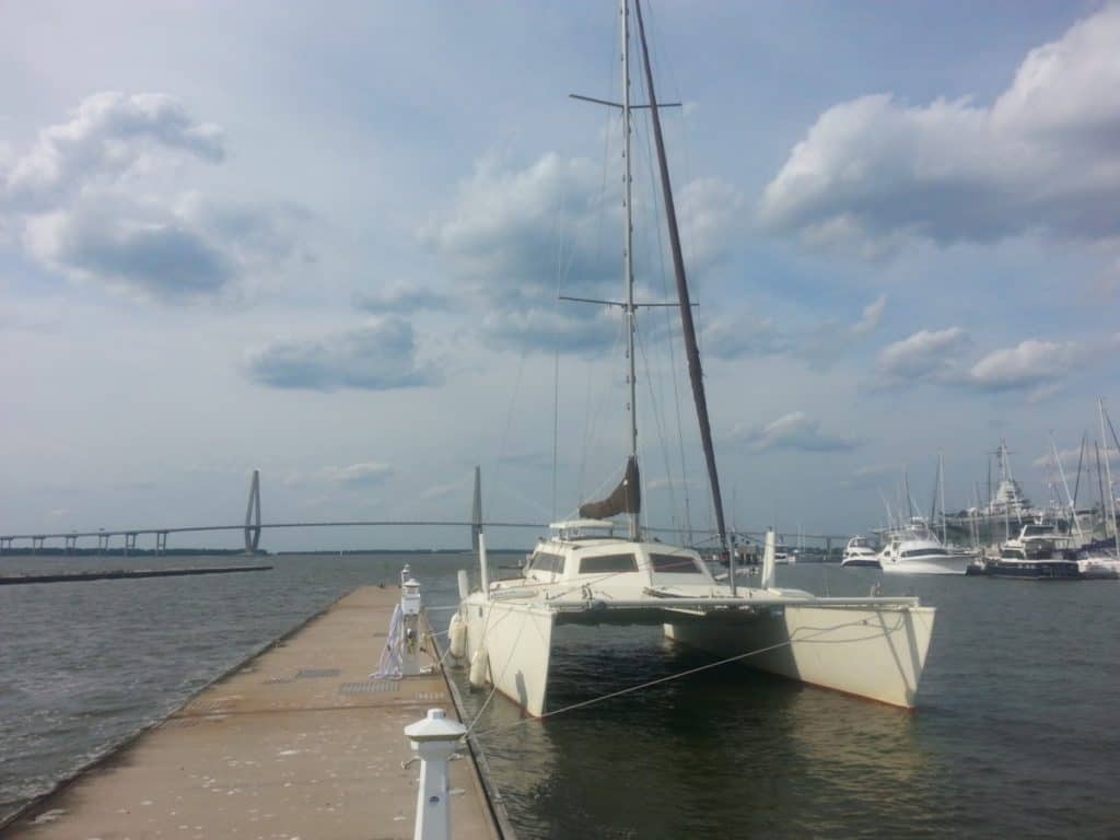 catamaran trawler boat